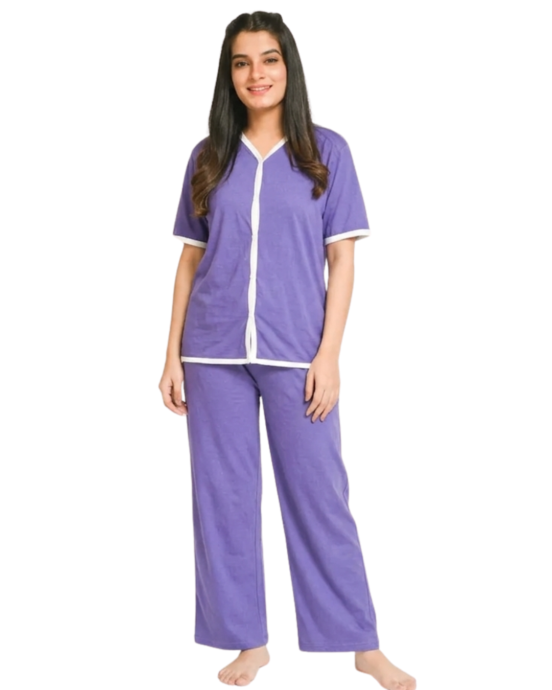 Purple Pipen Stylish Night Suit