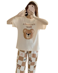 Handsome Bear Printed Night Suit