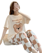 Handsome Bear Printed Night Suit