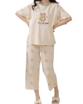 Hello My Bear Printed Night Suit