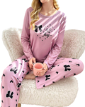 Pink let Me Sleep Printed Night Suit