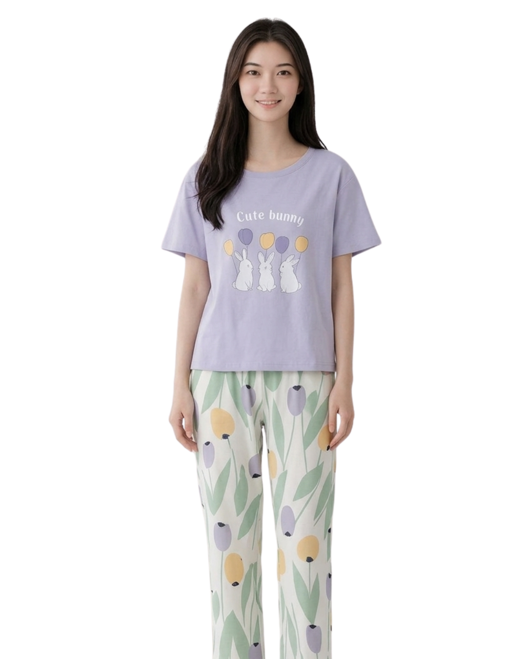 Cute Bunny Printed Night Suit