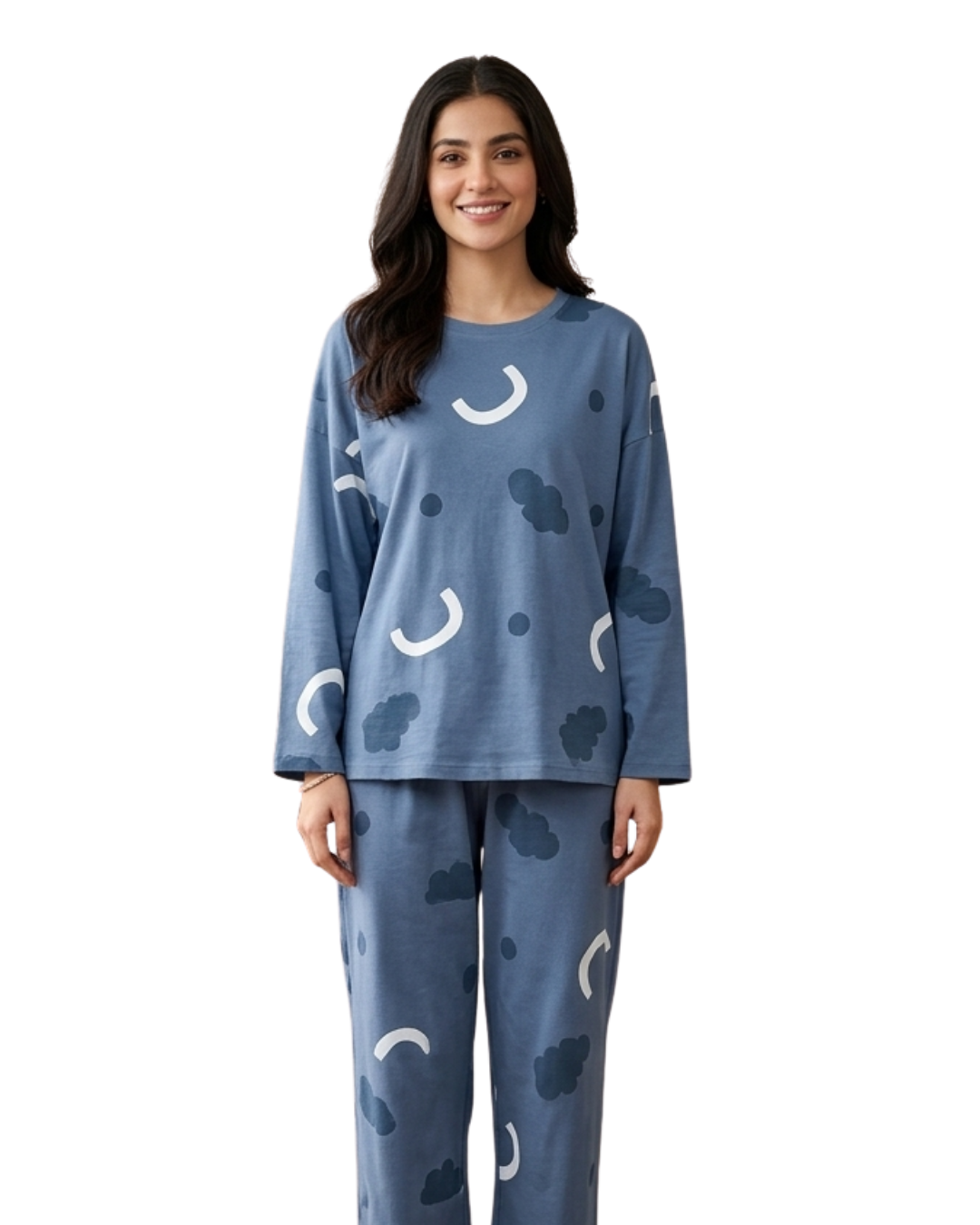 Pattern Printed Night Suit