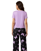 Purple Heart & Butterfly Printed Night Suit