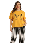 Gothic Printed  Night Suit