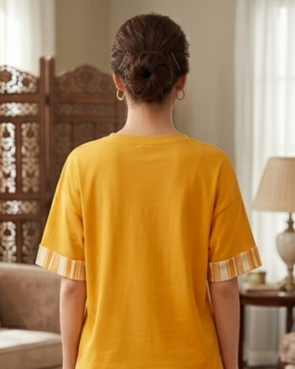 Yellow Duck Printed  Night Suit