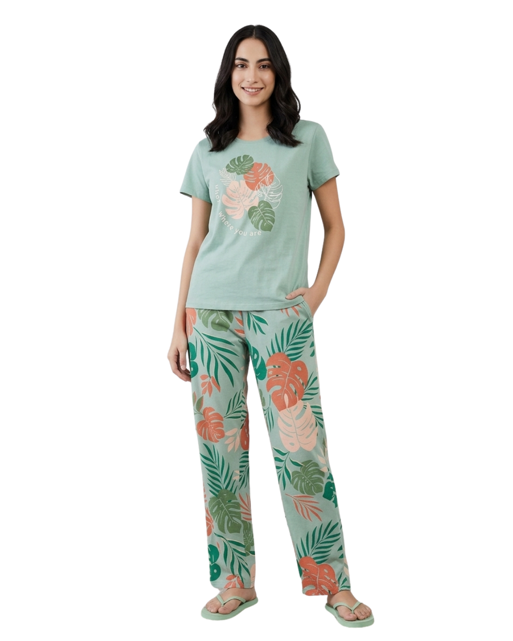 Tropical Printed Night Suits