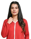 Red Pipen Stylish Night Suit