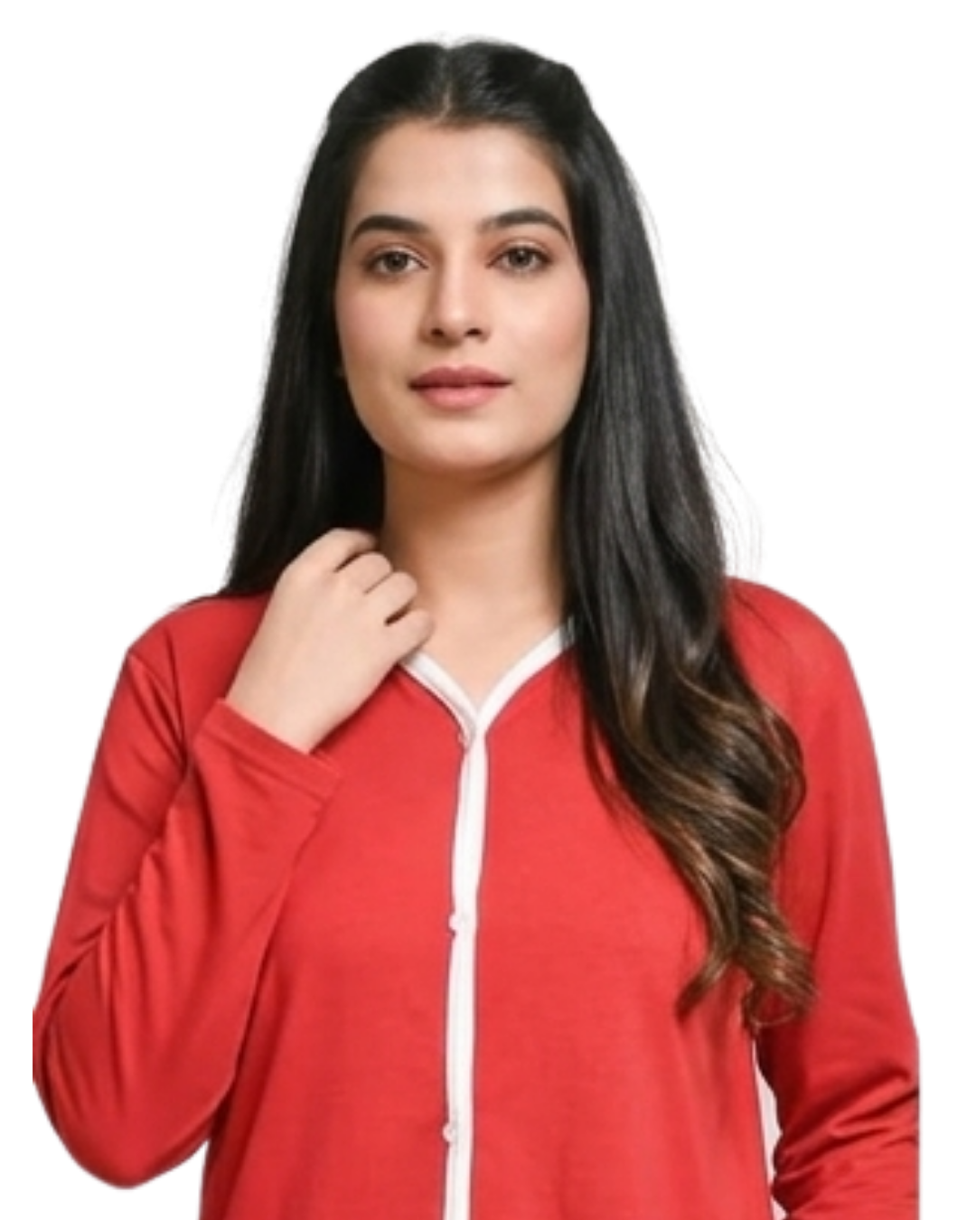 Red Pipen Stylish Night Suit