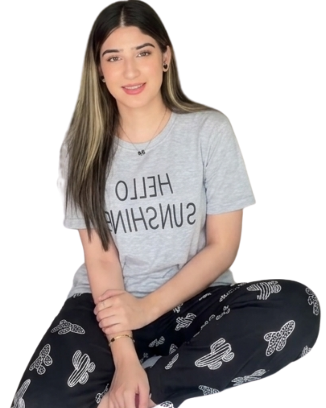 Hello Sunshine Printed Night Suit