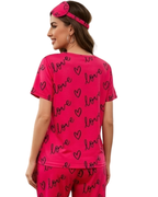 Love Heart Printed Night Suit