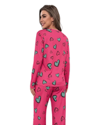 Heart Pattern Printed Night Suit