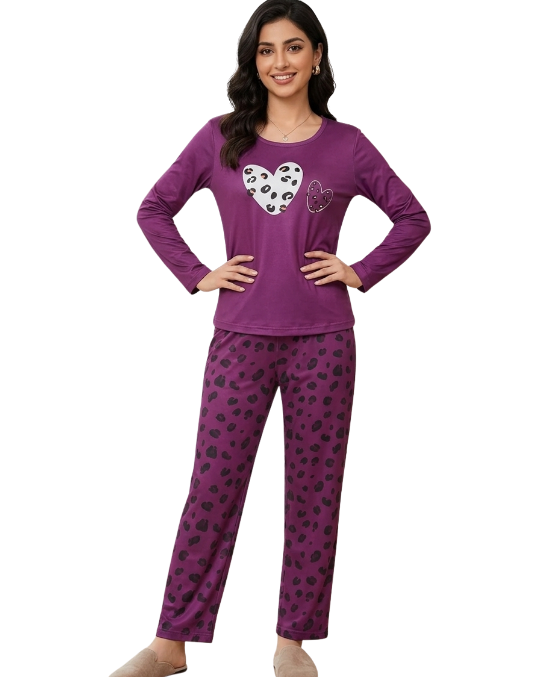 Leopard Skin Printed Night Suit