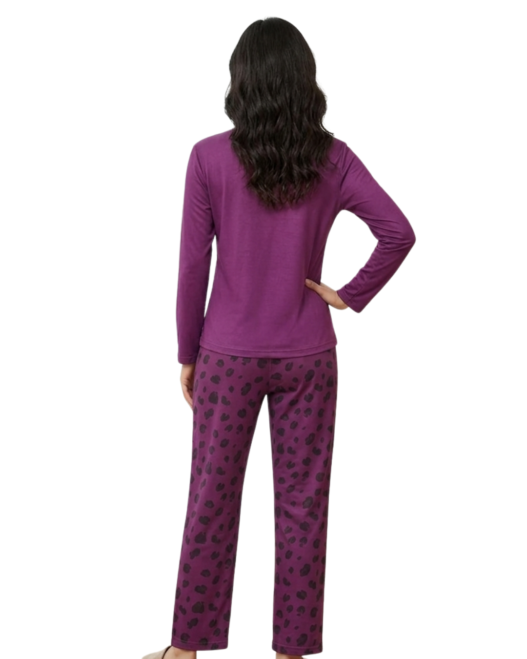 Leopard Skin Printed Night Suit