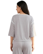 Grey Palazzo Style Night Suit