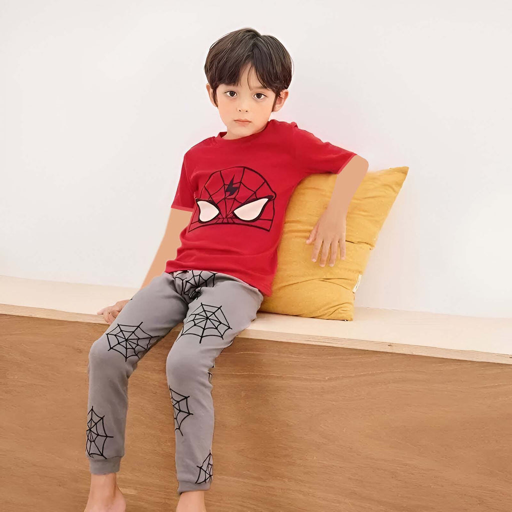 Grey Spider Half Sleeve Kids Suit (Each)