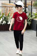 Red World Half Sleeve Kids Suit (Each)